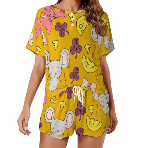 Pyjama court femme respirant fini la chaleur nocturne avec ce sleepwear