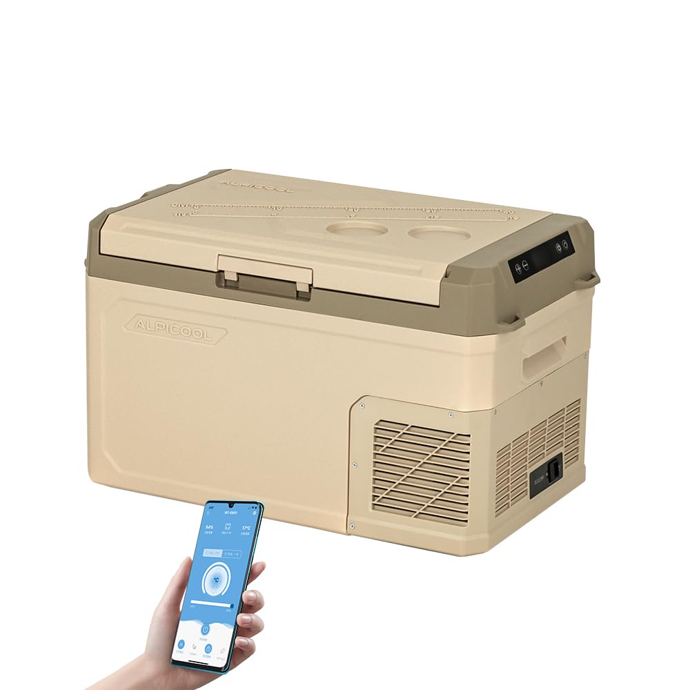 Alpicool GE30 Frigorifero Portatile 28L Elettrico 12V 24V DC/AC Congelatore per Auto Campeggio -20℃ a 20℃