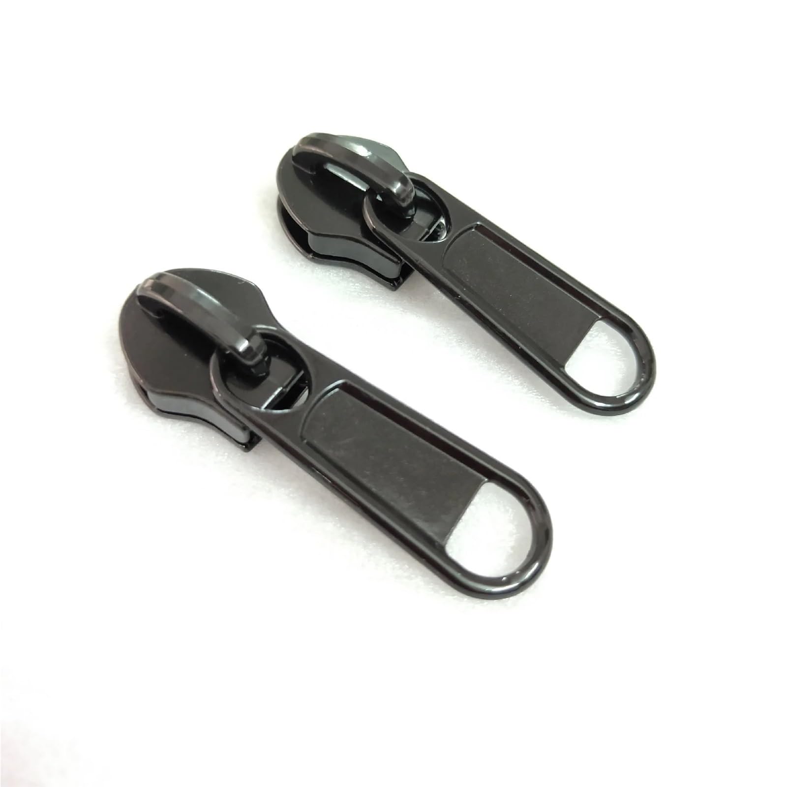 Tiradores de cremallera de repuesto, Tiradores de cremallera 100 piezas Multicolor 3/5/8/10 Kit reparación Deslizador repuesto(100pc Black 3 Size)