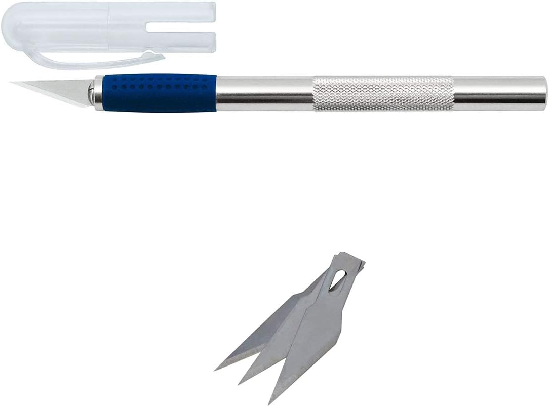 Wedo Scalpel, Longueur: 150 MM, INCL. 3 Lames DE RECHANGE, Skalpell + 3 Klingen