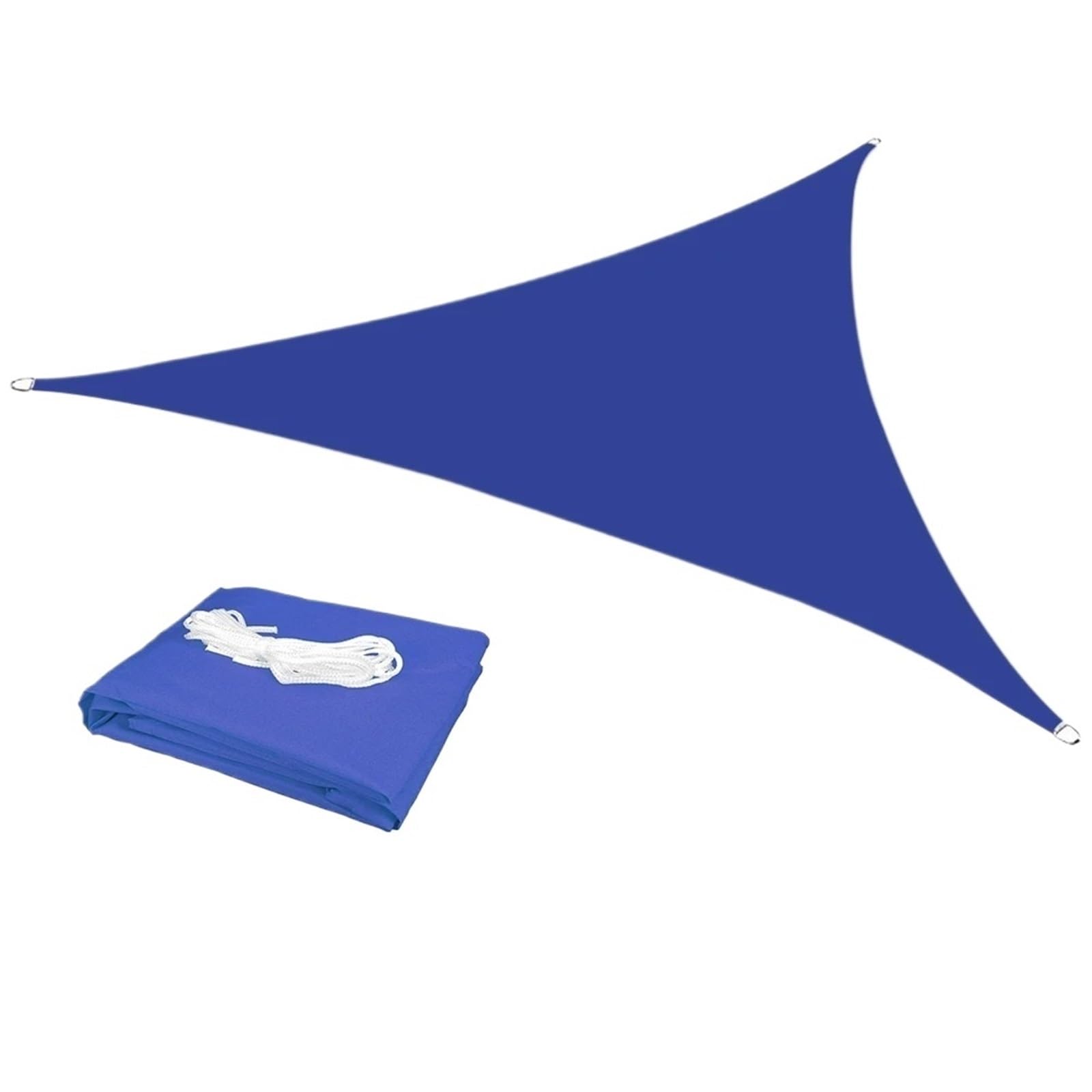 Voile D'Ombrage Triangulaire Voile d'ombrage Triangulaire imperméable et Anti-UV for terrasse, Jardin, Camping, Tente(Blue,3.6X3.6X3.6M)