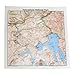 Printed Image Topographical Map Bandanas
