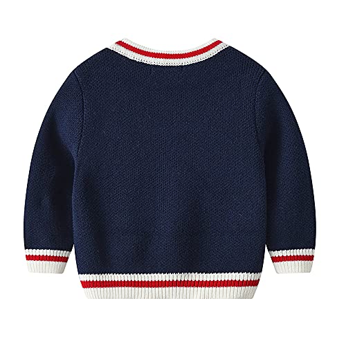 Vivobiniya Kid Boys Knit Sweater Toddler Baby Long Sleeve Cardigan Boy's Outerwear Children Coat2