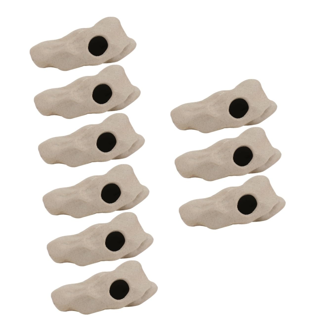 POPETPOP 3 Juegos Casa De Camarones De Cerámica Hábitat De Camarones Agua Florero Mini Suculentas Refugio De Camarones Escondite De Peces Cueva Betta Plantas De Pecera Grey 3 Piezas * 3
