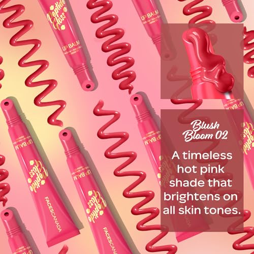 Image of FACES CANADA Peptide Gloss Lip Balm - Blush Bloom 02, 10 ml | Tinted Lip Balm | Deeply Nourishing | Lightweight | Soft & Smooth Finish | Overnight Lip Treatment | With Butters & Hyaluronic Acid Infused