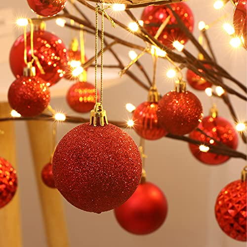 Esferas, Watch Adornos para arbol de navidad,AVEDISANTE 100 Piezas Bolas de Decoración de Árbol de Navidad,Juego de Bolas Colgantes Inastillables,Bolas Colgantes Festivas de...