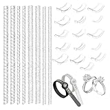 26PCS Ringverkleinerer Set, Ring Verkleinerung Unsichtbar aus Silikon, Silikon Ringverkleinerer für Locker Sitzende Ringe, Ringgrößenversteller Komfortabel, Ring Size Adjuster Für Damen und Herren