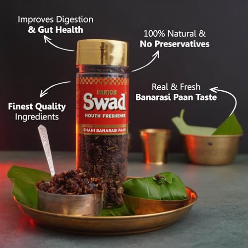 Panjon Swad Anardana & Banarasi Paan Pachak (Mukhwas Mouth Fresheners) 2 Bottles, 230g