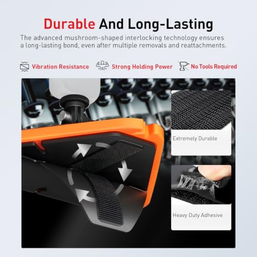 Image of 3M Dual Lock, Heavy Duty Reclosable Fastener, 1 inch x 3 inch, SJ3550, 8 PCS, Black