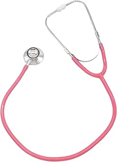 TRIXES Pink Stethoscope – Kids Toy & Halloween Fancy Dress Costume – Educational Childrens Toys Pretend to be a Vet, Dentist, Doctor & Nurse – Children Role Play Dressing Up Accessories Medical Outfit