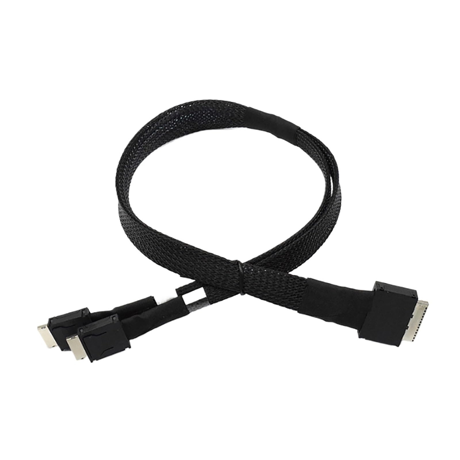 ZHANGLH - Cable activo de datos PCI-E Ultraport Oculink PCIe PCI-Express SFF-8611 8i a Dual 2X Oculink SFF-8611 4i PCI-Express Cable