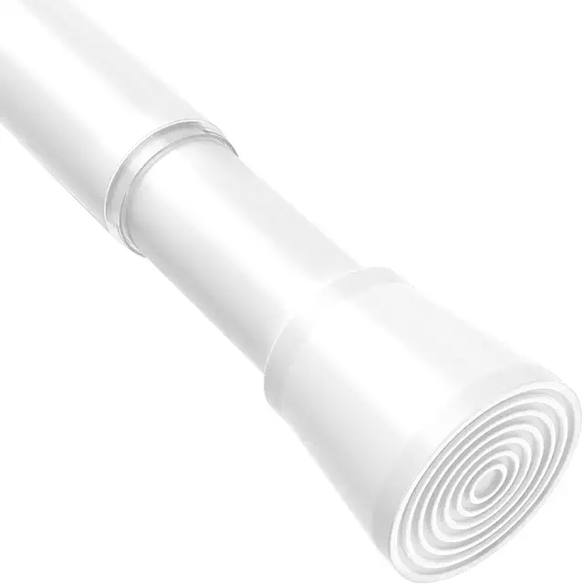 Weiße Teleskopstange ohne Bohren 71-155 cm für Gardinen & Duschvorhänge