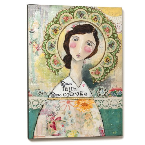 Demdaco Kelly Rae Roberts Hello Faith Hello Courage Wall Art, 18 by 24-Inch