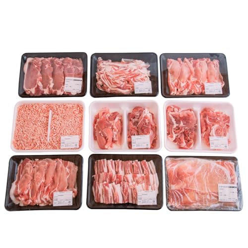 肉の豊楽 宮崎県産豚バラエティーセット 合計3.6kg 豚肉 セット 切り落とし ロース ミンチ モモスライス バラ バラ切り落とし 詰め合わせ 食べ比べ 小分け パック 冷凍