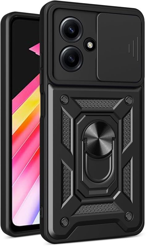 SkyTree Infinix Hot 30i 5G, Robotic Sliding Camera Window Shock Proof Thunder Case, Dual Layer Hybrid Armor Back Cover Case with Kickstand for Infinix Hot 30i / Infinix Hot 30 i 5G - Black (B0CVV4X3DS) Amazon Price History, Amazon Price Tracker