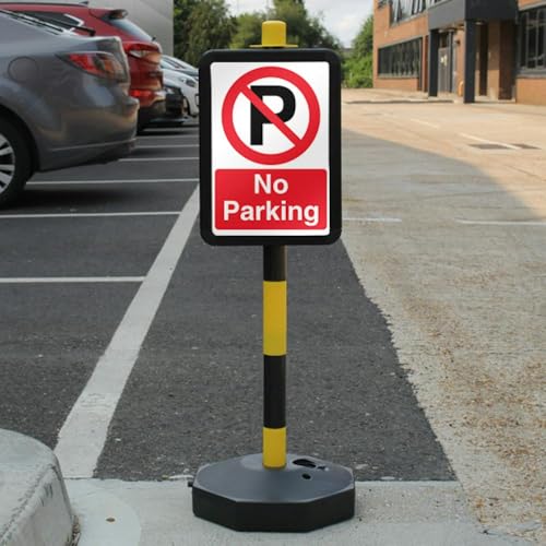 Panneau interdiction de stationnement temporaire A4 aluminium