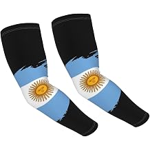 Argentina Flag Arm Sleeves Argentine Cooling Sun Protection Sports Sleeves for Men Women Golf Basketball Arm Sleeves
