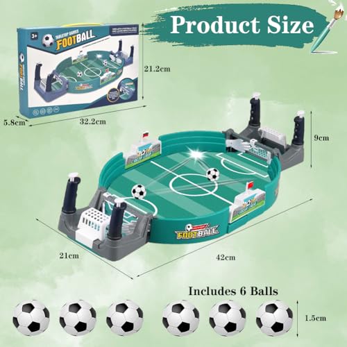 Tutamaz Interaktives Tischfußballspiel, Table Soccer Tischfussball Kinder Mini Tischkicker Spielzeug Tisch Fußball Kit – Bild 3