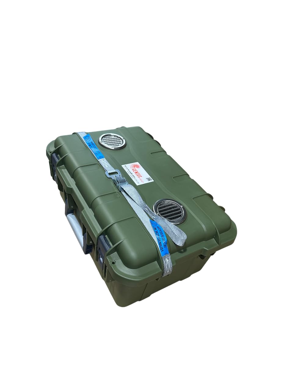 GENIUS Brandschutz- und Sicherheitskoffer BSK-1, Polypropylen, 600 x 400 x 280 mm, max. 8 kg, 1000 Wh (Oliv)