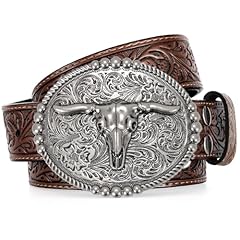 Brown/Silver Bull Buckle