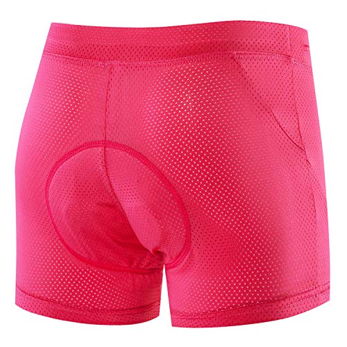 Voofly Women Padded Cycling Shorts Bike Underwear Gel 3D Pad Cycle Clothes Undershort Xxl Pink #TOP2