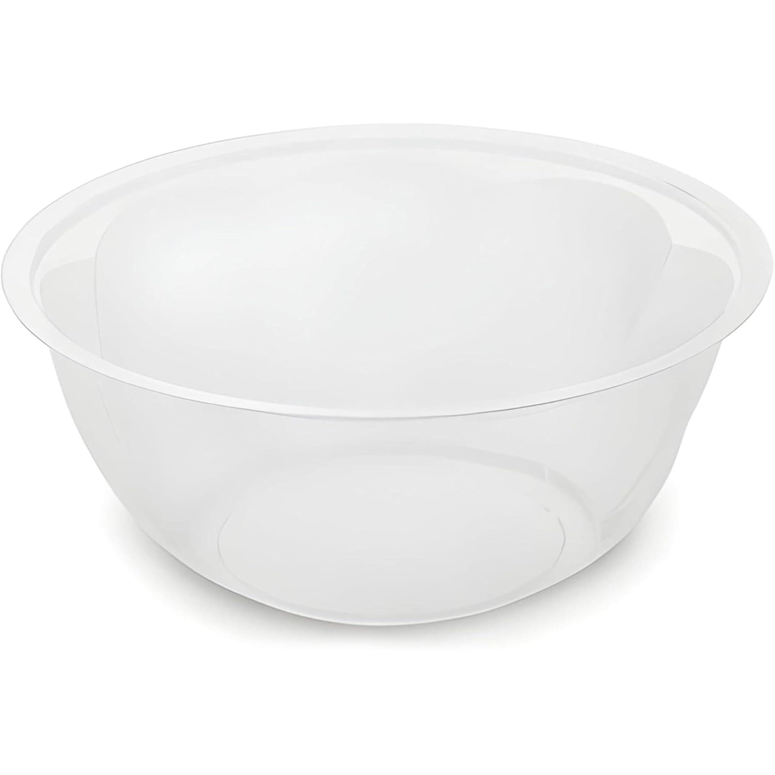 Ploutos World Wide BPA Free Plastic Mixing Bowl Set – Clear Lightweight Kitchen Prep Bowls for Baking, Cooking, Salad Mixing & Serving – Durable Nesting Bowl Set (1L)