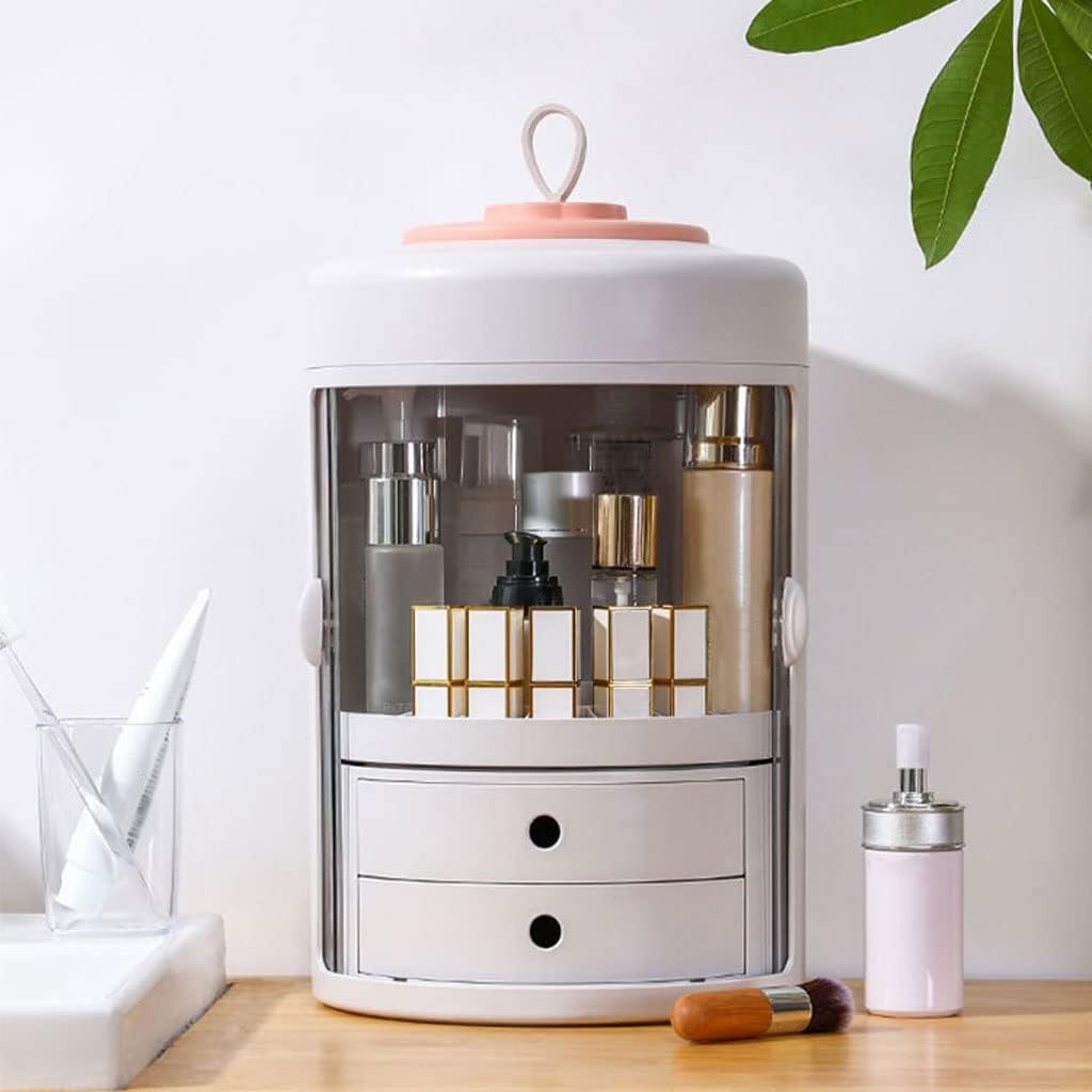 CHICKEN Skincare Organizers Portable Cosmetic Storage Box Skin Care Product Storage Box Creative Rotating Storage Box Suitable for Bathroom Bedroom Dresser Makeup Organizer Countertop(C) 7 512GzTMyNZL. AC SL1024