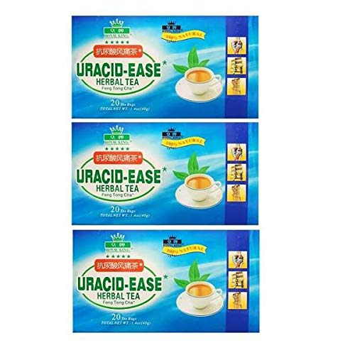 Royal King 3 Boxes of Uracid-Ease Herbal Tea (20 Teabags)