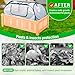 Garden Covers for Raised Beds, Pop Up Raised Garden Bed Cover, Garden Row Plants Cover Accelerator, Greenhouse Cover for Protecting Seedlings Fruits Vegetable Rows 45