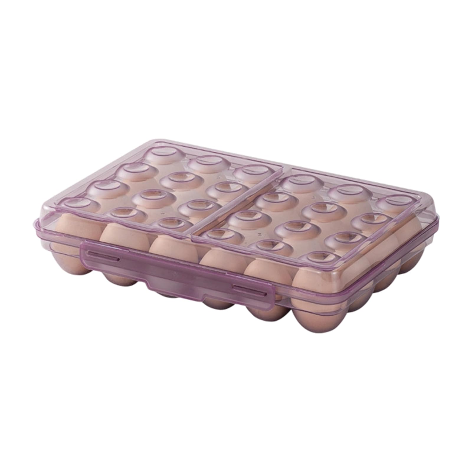 Efficient Eggs Case for Outdoor Activities Portable PP Kitchen Storage Dishwasher Safe Structure Kitchen Eggs Tray Holder Tray