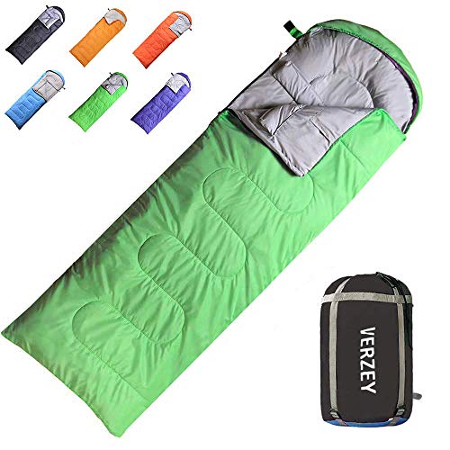 Envelope Camping Sleeping Bag for Adults, Youth，Kids & Boys, Great for 4 Season,Portable