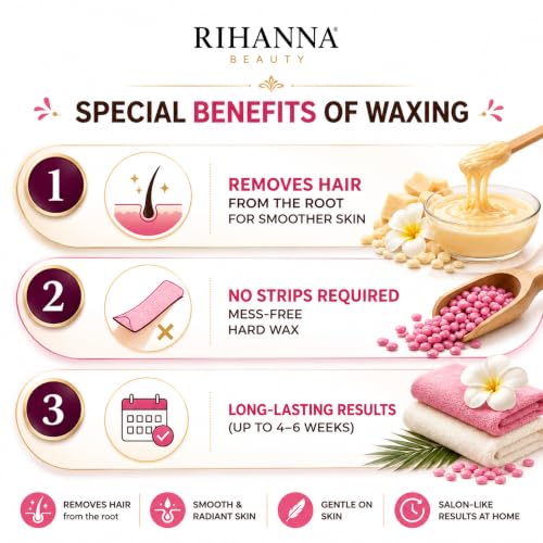 RIHANNA BEAUTY Lavender Brazilian Hard Wax Beans 75g - Image 3