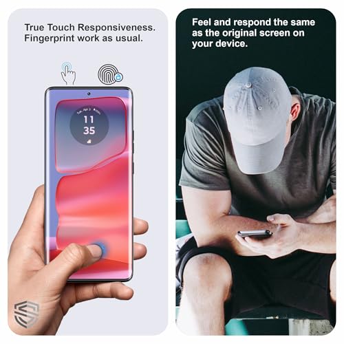 Image of Anti Glare Matte TPU hydrogel Edge to Edge Screen Protector Guard For Motorola Edge 50, Edge 50 Pro and Edge 50 Ultra (6.7 Inch) With Installation Kit | Support Fingerprint | Edge to Edge