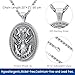 Eusense Hecate Necklace for Men Women Hekate Triple Moon Goddess Jewelry Sterling Silver 925 Hekate Pendant