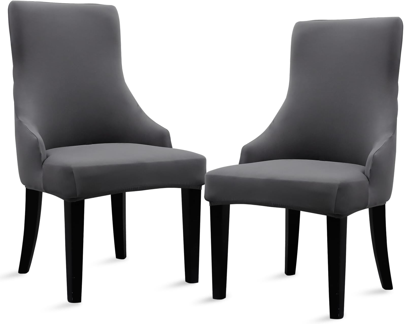 Liykimt Stretch Wingback Side Chair Slipcover-Accent Chair Cover Slipcover with Arm,Washable Upholstered Arm Dining Chair with Nailed Trim Protector for Dining Living Room