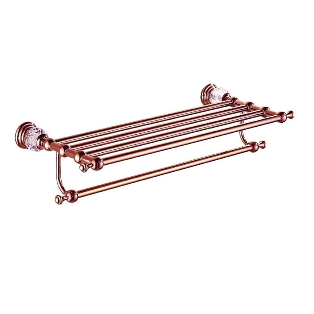 Toallero de baño Toallero montado en la Pared, Accesorios de baño Toallero de Oro Rosa, Toallero, Colgador de Toallas, Hardware de baño de latón Good