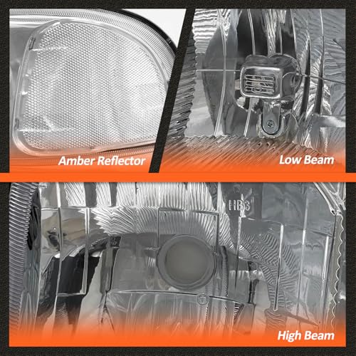 Image of for 1999-2006 GMC Sierra /Yukon Headlights Chrome Pair