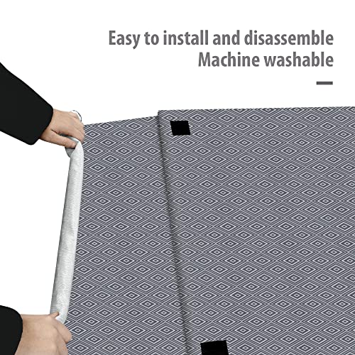 PetPrime Dog Crate Cover Indoor Durable Windproof Pet Kennel Cover Fit for 24 30 36 42 49 Inches Wire Dog Crate for Small Medium and Large Dog-Cover Only(30 Inch (30″x18″x21″) Grey PetPrime Dog Crate Cover Indoor Durable Windproof Pet Kennel Cover Fit for 24 30 36 42 49 Inches Wire Dog Crate for Small Medium and Large Dog-Cover Only(30 Inch (30″x18″x21″) Grey