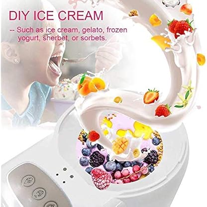 YYAI-HHJU Eismaschine Automatisch,600Ml Farbeismaschine,Gelatomaschine Haushalt Küche – Bild 4