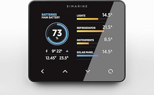 Miniatura 8 de Simarine Pico Blue - Juego de sistema de monitor de batería, multivoltaje, compatible con batería de plomo y litio, monitoreo de tanque, derivación