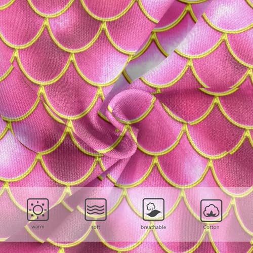 Joisal Mermaid Fish Scales Pink Toddlers Underwear Floral 2t Cotton Cute Panties Girl Colorful Kids Undies Briefs3