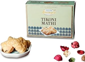 Kanwarji's Confectioners Tikoni Mathi (400g) | Crispy Nimki Namkeen | Traditional Tea Time Snack | Ready to Eat