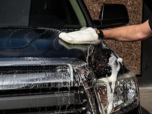 Image of Meguiar's Car Wash Bundle - 1 Gallon Ultimate Wash & Wax, Car Wash Soap with Additional Wax Protection and Microfiber Mitt, Premium Car Wash Mitt - The Perfect Car Wash Kit