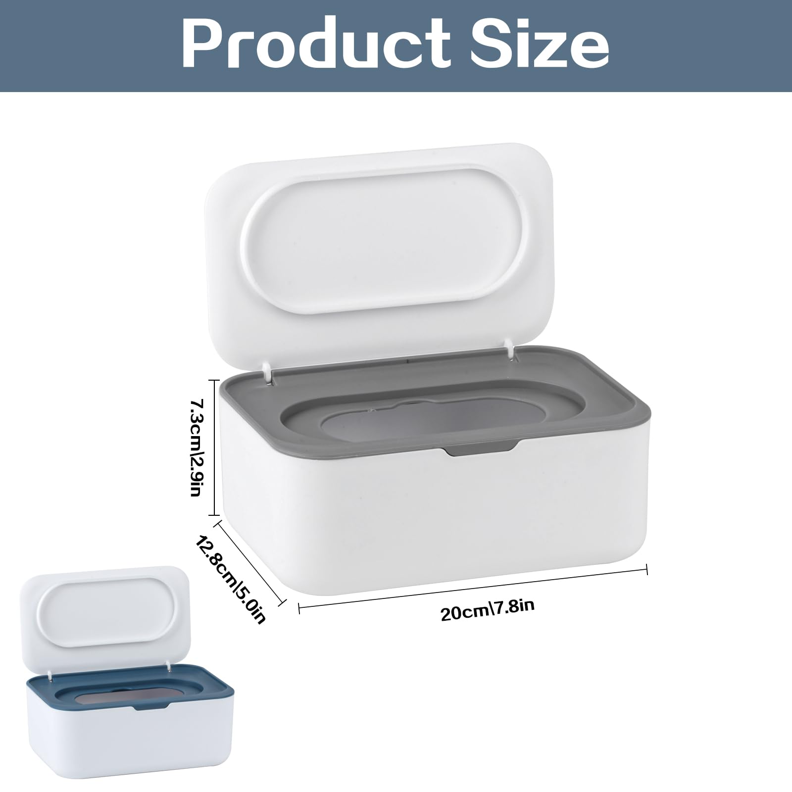 Dispenser Per Salviettine Umidificate Bianco - Porta Salviette Con Coperchio E Guarnizione In Silicone, 2 Sacchetti Portatili Inclusi