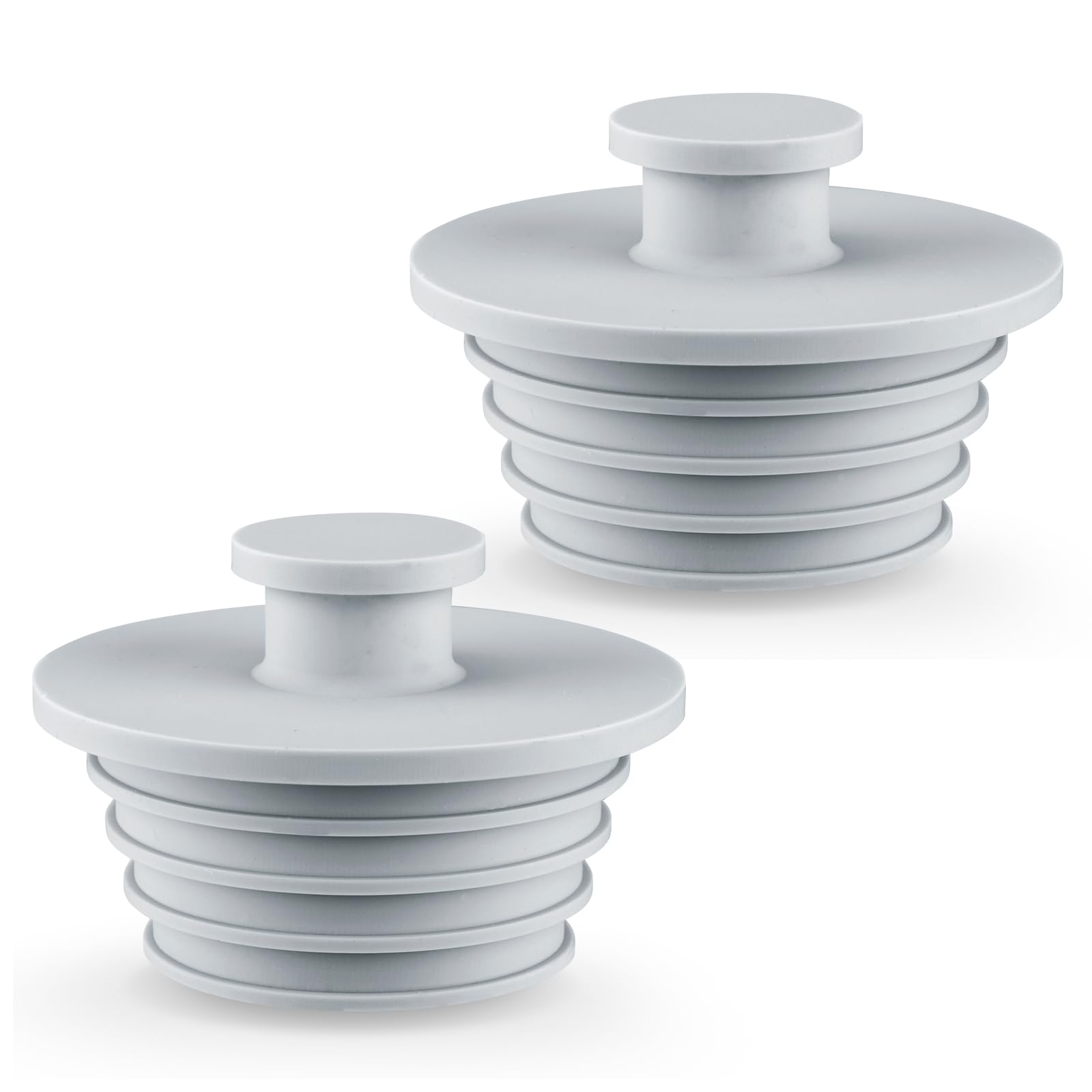 Aluvor Bathtub Stopper 2pcs Sink Stopper Tub Plug Bathroom Shower Drain Plug Silicone Bathtub Drain Plug Tub Drain Stopper Washbasin Stopper