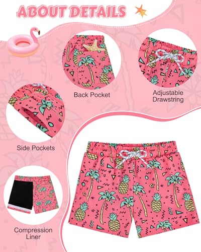 Century Star Boys Swim Trunks with Boxer Brief Liner Boys Swimwear Quick Dry Bathing Suit Toddler Swim Trunks4