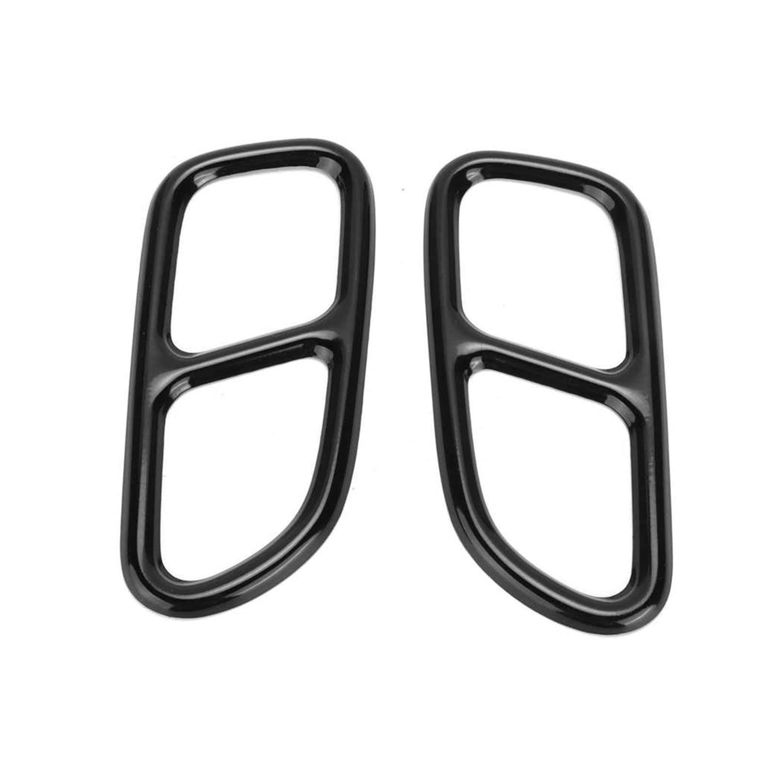 USDGIW 2 Pezzi Punta di Scarico Trim Telaio Quad Presa di Ricambio per Mercedes per Benz CLA SLK R172 SL R231 Coda Tubo di Scarico Trim Tubo Scarico Auto