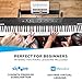 Alesis Recital - 88 Key Digital Piano Keyboard with Semi-Weighted Keys, 2x20W Speakers, 5 Voices, Split, Layer and Lesson Mode, FX and Piano Lessons