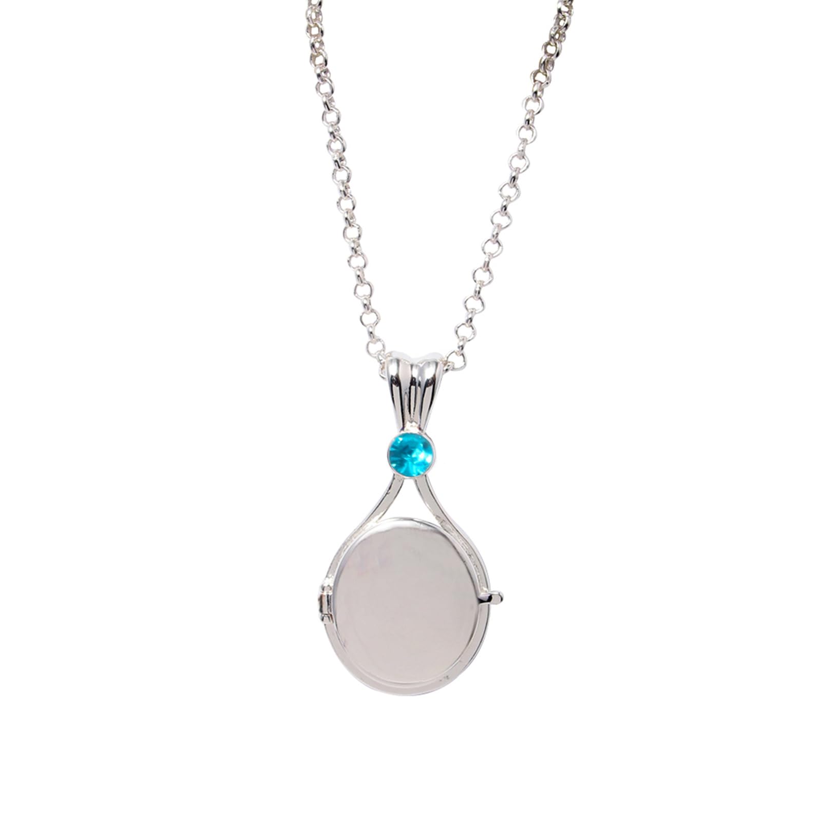 Mermaid Necklace - Stainless Steel Photo Locket Pendant Jewelry (Color-G)