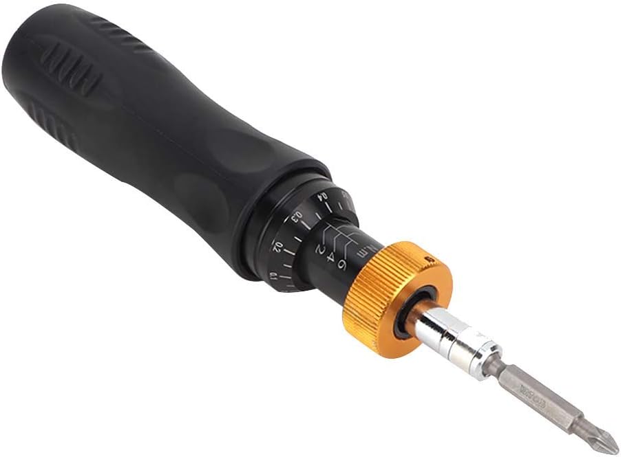 Torque Wrench, 1-6 (N.m) Slotted/Cross Bit Torque Screwdriver Set, Adjustable Handheld Micro-motor for Circuit Board